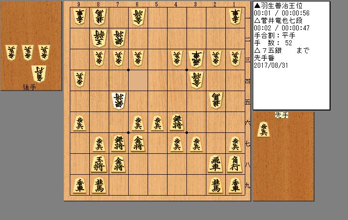 羽生王位vs菅井七段